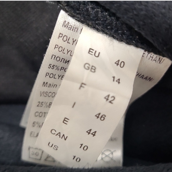 NOEN Faux Leather Front Jersey Back Leggings Black Size 10 US - Picture 6 of 10